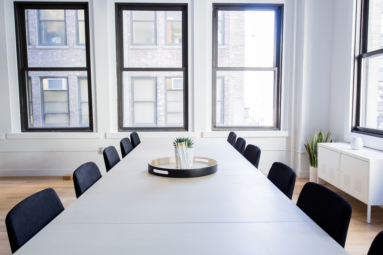 chairs, empty, office